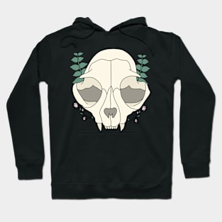 Kitty Skull with Flowers Hoodie